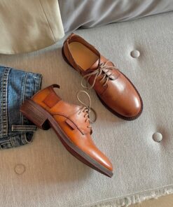 Chiko Donvina Round Toe Block Heels Oxford