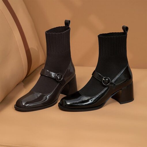 Buy Chiko Emely Round Toe Block Heels Boots online shopping cheap