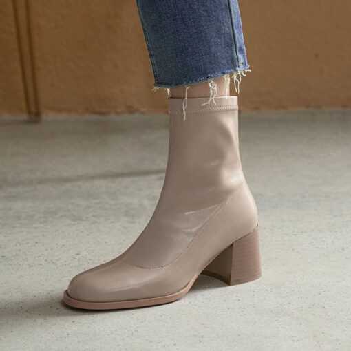 Buy Chiko Gioconda Round Toe Block Heels Boots online shopping cheap