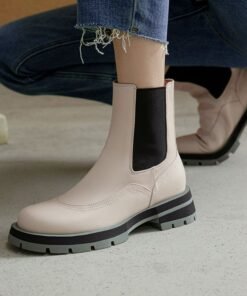 Chiko Gloria Round Toe Block Heels Boots