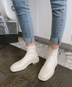 Chiko Idara Square Toe Block Heels Boots