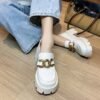 Buy Chiko Nita Round Toe Block Heels Loafer online shopping cheap