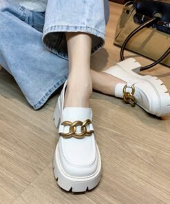 Chiko Nita Round Toe Block Heels Loafer