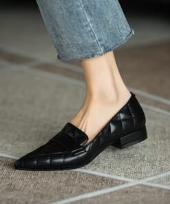 Chiko Sherron Pointed Toe Block Heels Loafer