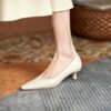 Buy Chiko Shreya Square Toe Kitten Heels Pumps online shopping cheap