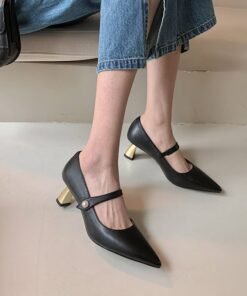 Chiko Tammy Pointed Toe Curved Heels|Kitten Heels Pumps