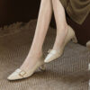 Buy Chiko Varana Square Toe Chunky Heels Pumps online shopping cheap