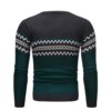 Buy Comfy Fashion Daily Sweater Mens Clothes Crew Neck Graphic Print Knitted Sweater Long Sleeve Sweatshirt Mens Blouse online shopping cheap
