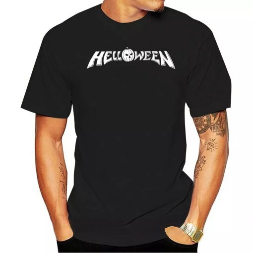 Buy Cool Halloween Men T Shirt HELLOWEEN Group Music- Show Original Title Mens TShirt Summer Hipster Hip-hop Tee Ropa Hombre online shopping cheap