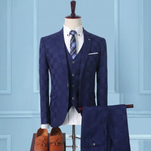 Buy Custom Made Groom Wedding Dress Blazer Suits Pants Business High-end Classic Dress Trousers SA05-19599 online shopping cheap