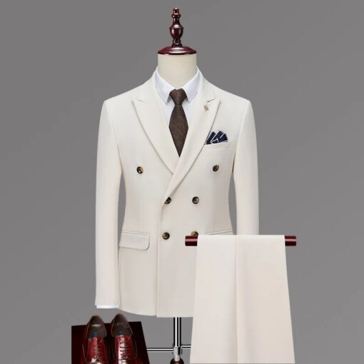 Buy Custom Made Groom Wedding Dress Blazer Suits Pants Business High-end Classic Dress Trousers SA05-24599 online shopping cheap
