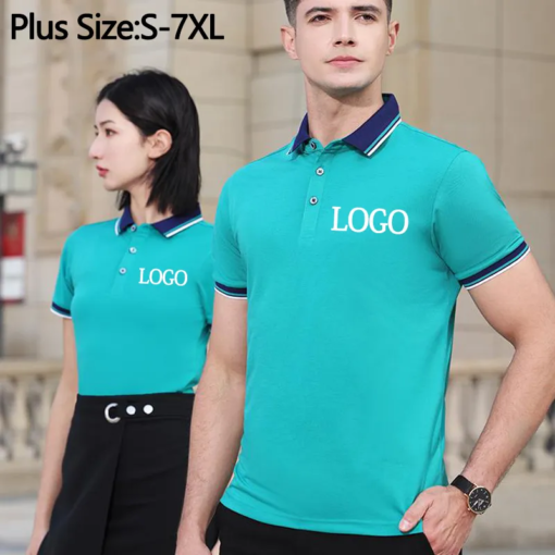 Buy Customized Logo 2023 Casual Men'S Short Sleeve Polo Shirt Plus Size S-7xl Business Polo Shirt online shopping cheap