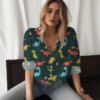 Buy Cute Dinosaur 3D Printed Women's Shirt Children's Fun Style Women's Shirt Trend Women's Shirt Spring Autumn New Women's Shirt online shopping cheap