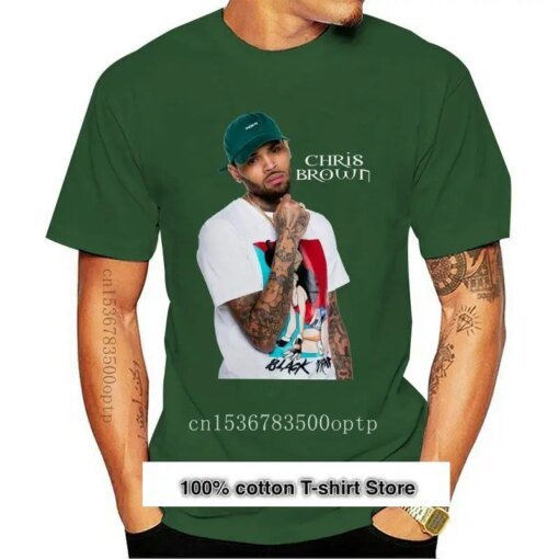 Buy DeniseKSteinbach Chris Brown Shirt Men's Big Size T Shirt High Waist and Large Waist Cotton Short Sleeve TeesT Shirt 100% Cotton online shopping cheap