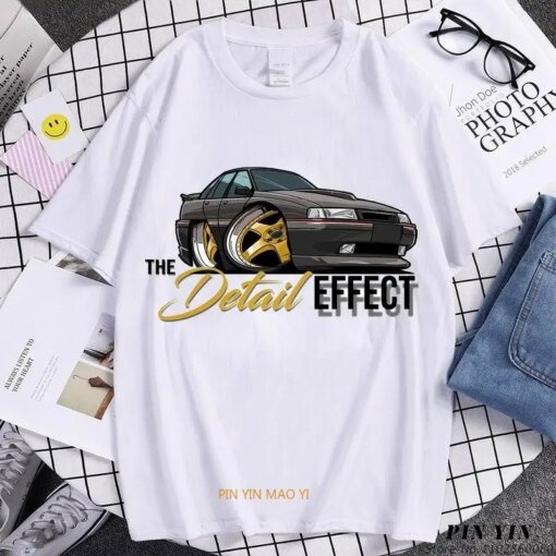 Buy Detail Car Graphic T Shirt Men Funny Automobile Culture Fashion T-shirts Summer Unique Streetwear Tees Y2k Gift 4xl online shopping cheap