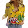 Buy Disney ChristmasCasual Work Wear Blouses Casual Shirt Women'S Fashion Long Sleeve Casual Streetwear Shirts Tops online shopping cheap