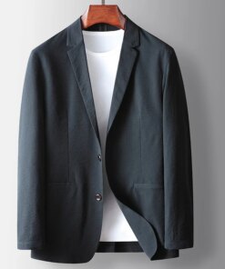 E1013-Men’s Suit Four Seasons Casual Business Loose Coat
