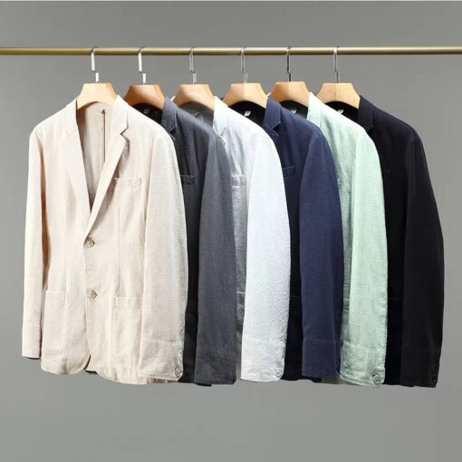 Buy E1365-Men's Suit Four Seasons Casual Loose Coat