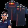 Buy F1 Oracle Red Color Bull Racing 2023 Sergio Perez Team Polo Formula 1 Racing Suit Men's Shirt Fan Supporter Top MOTO Tees online shopping cheap