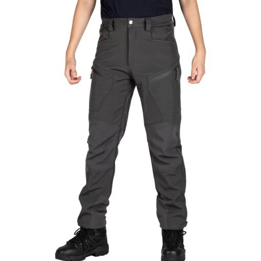 Buy FREE SOLDIER Outdoor Sport Tactical Climbing Hiking Male Pants Softshell Fleece Fabric