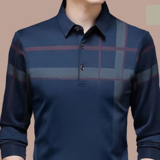 Buy Fashion Lapel Button Polo Shirt