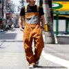 Buy Fashion Men Jeans Bib Washed Jumpsuit Plus Size Streetwear Solid Color Pockets Loose Strap Suspenders Workout Pants Cargo Pants online shopping cheap