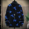 Buy Fashion Turtleneck Knitted Spliced Loose Letter Sweater Men's Clothing 2023 Autumn New Casual Pullovers All-match Warm Tops online shopping cheap