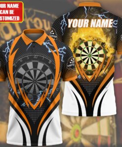 Funny 3D Dart Custom Print Polo T Shirt For Men Fashion Lapel Short Sleeve Tops Summer Trend Vintage Clothes Oversized T-Shirts