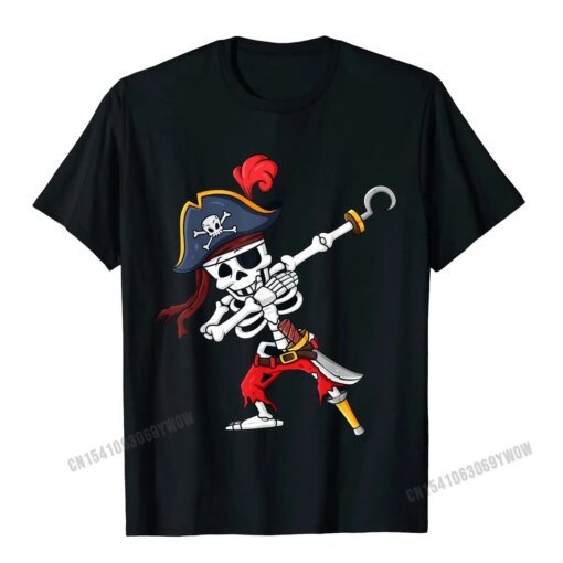Buy Halloween Dabbing Pirate Skeleton Funny Dab Women T-Shirt Camisas Men Top T-Shirts Printed Latest Tops T Shirt Camisa For Boys online shopping cheap