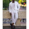 High-end Brand Formal Business Mens Suit Two-piece Groom Wedding Dress Solid Color Suit
