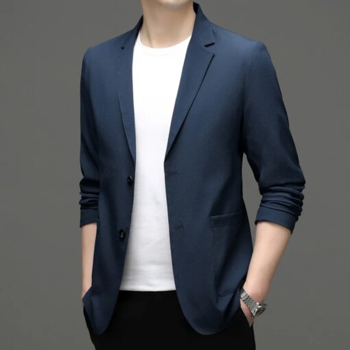Buy K-Men in suits plus size loose casual sunscreen suit light online shopping cheap