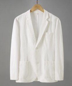 K-Middle-aged blouse ice silk breathable father suit man