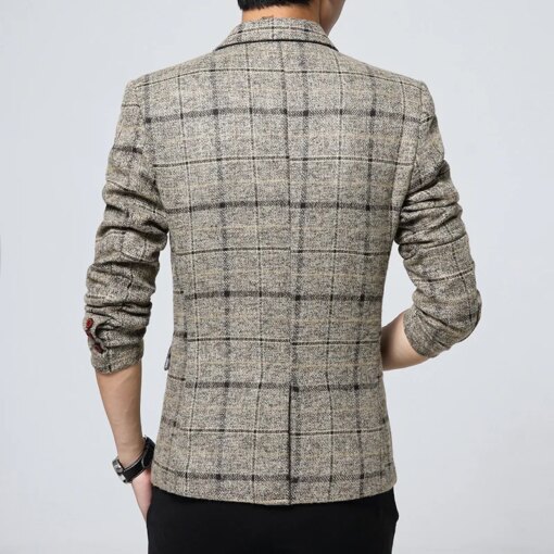 Buy K-New autumn suit men's plaid jacket online shopping cheap
