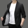 Buy K-Summer slim men's high elastic single west seamless business suit jacket online shopping cheap