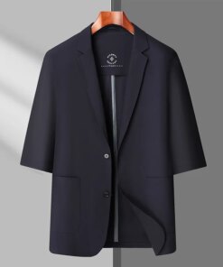 L-Small high-end sense short loose suit jacket male Instagram celebrity small long-sleeved small suit top tren