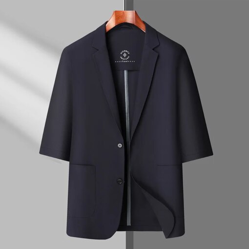 Buy L-Small high-end sense short loose suit jacket male Instagram celebrity small long-sleeved small suit top tren online shopping cheap