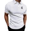 Buy Letter K Print Men Summer Fashion Short Sleeve Polo Shirt