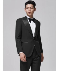 Lin2667-Suit man spring and summer double slit slim