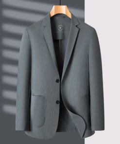 Lin2710-Ice silk Waffle men’s thin suit