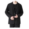 Buy M-Autumn and winter new men's fashion slim solid color round neck Europe and the United States simple online shopping cheap