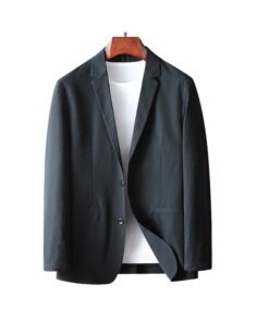 M-small suit male jacket Wedding formal dress high-end design sense black casual loose suit