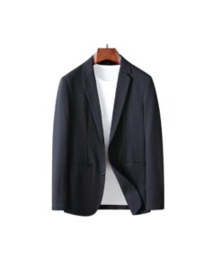 M-small suit male jacket Wedding formal dress high-end design sense black casual loose suit