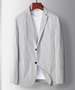 M-summer thin men’s seven-point sleeve suit suit youth leisure suit jacket British business format