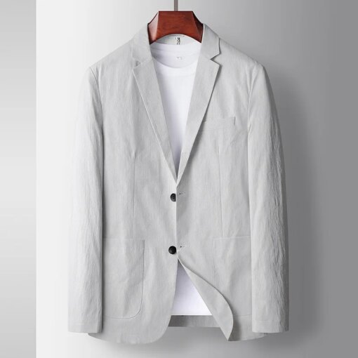Buy M-summer thin men's seven-point sleeve suit suit youth leisure suit jacket British business format online shopping cheap