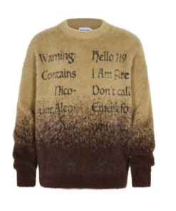 MADE EXTREME Gradient Color Vintage Sweater Autumn and Winter Harajuku Sweater