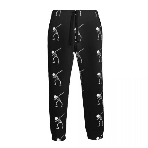 Buy Man Casual Pants Skeleton Skull Dab Step Casual Trousers Sport Jogging Tracksuits Sweatpants Male Pants online shopping cheap