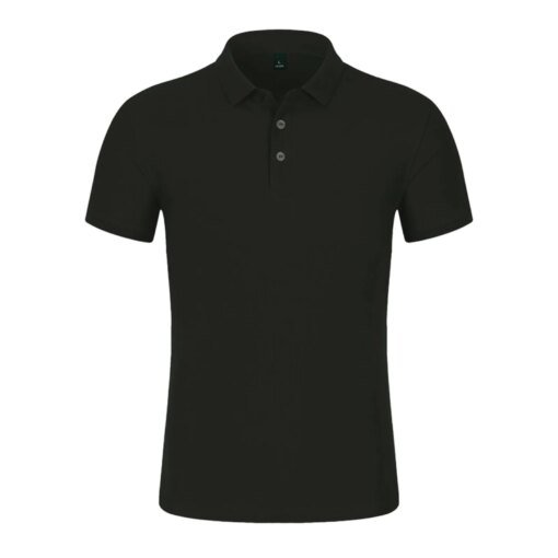 Buy Man Polo Shirt Mens Casual Business 2023 Summer Polo T-shirt Men Short Sleeve High Quantity Black Button Shirts Mens Clothing online shopping cheap