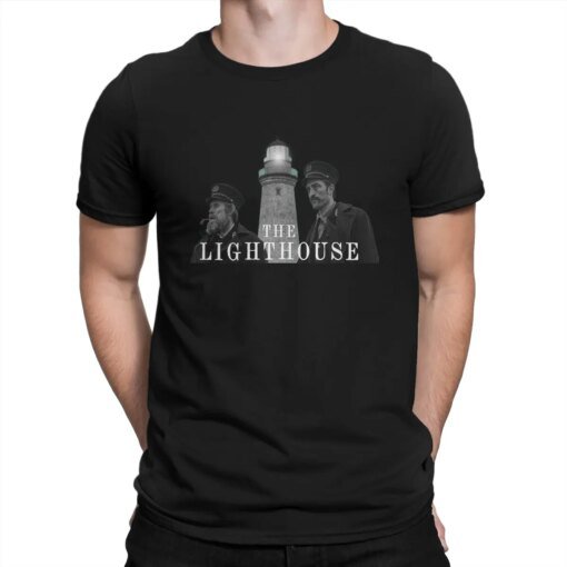 Buy Men Lighthouse T Shirts Robert Pattinson Famous British Actor Movie Cotton Clothing Funny Short Sleeve Tees 4XL 5XL T-Shirts online shopping cheap