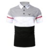 Buy Men Polo Men Shirt Short Sleeve Polo Shirt Contrast Color Polo New Clothing Summer Streetwear Casual Fashion Men Tops online shopping cheap