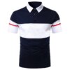 Buy Men Polo Men Shirt Short Sleeve Polo Shirt Contrast Color Polo New Clothing Summer Streetwear Casual Fashion Men Tops online shopping cheap